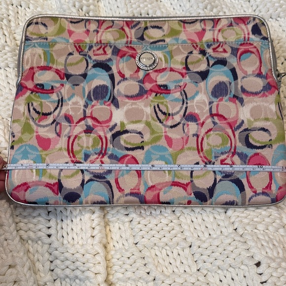 RARE Coach Poppy SET with Bag & Tablet Sleeve/Accessory Pouch - Picture 2 of 8